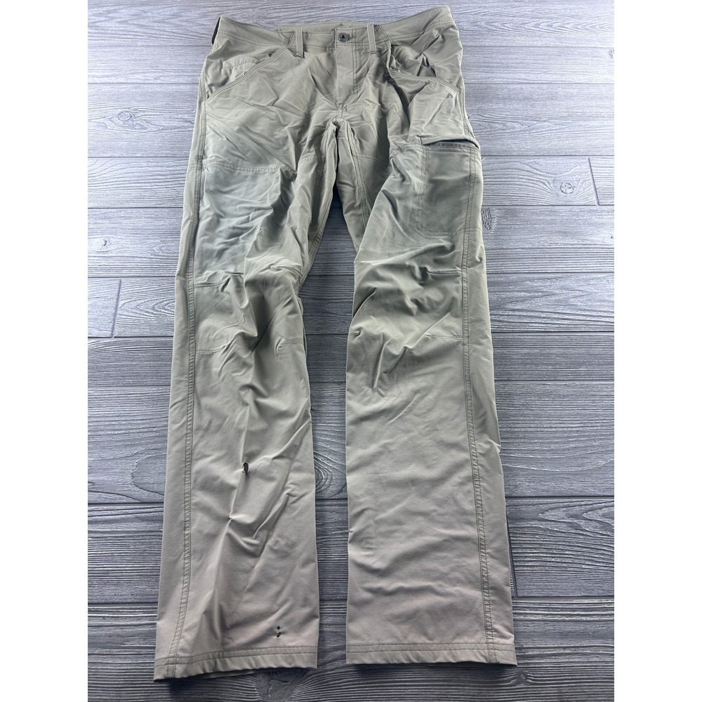 Basin and Range Mens Hiking Pants Olive Green Stretch Cargo Outdoor Trousers
